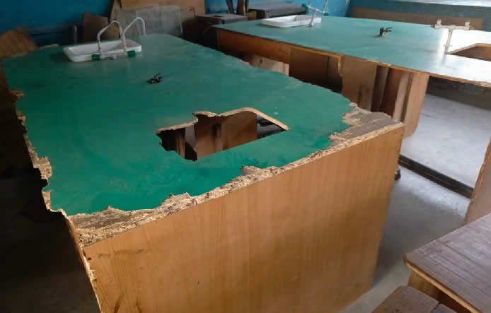 Lagos students lament dilapidated laboratory
